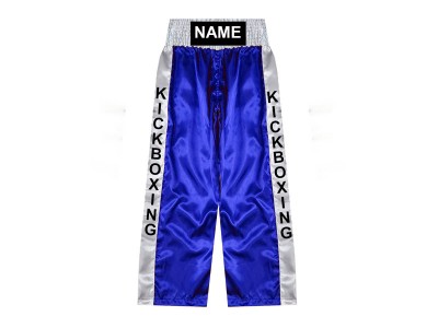 Pantaloni da kickboxing personalizzati : KNPANTS-001-Blu