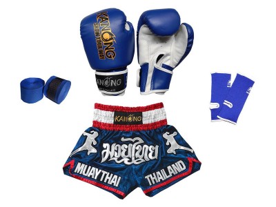 Set da Kickboxing per Bambino  : 133-Blu