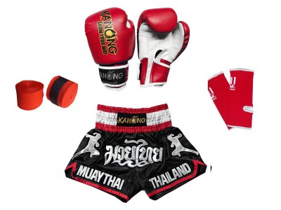 Set da Kickboxing per Bambino  : 133-Rosso