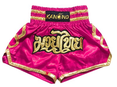 Pantaloncini Kick boxing Bambino KANONG : KNS-121-Rosa scuro-K