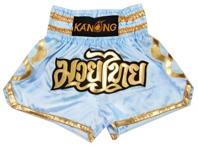 Pantaloncini Kick boxing Bambino KANONG : KNS-121-Azzurro-K