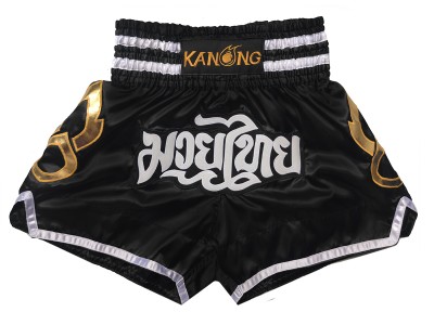 Pantaloncini Kick boxing Bambino KANONG : KNS-143-Nero-K