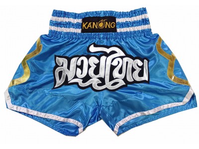 Pantaloncini Kick boxing Bambino KANONG : KNS-143-Azzurro cielo-K