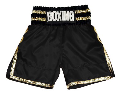 Pantaloncini da boxe personalizzati : KNBSH-039-Nero