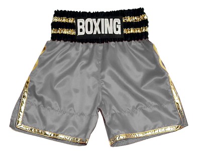 Pantaloncini da boxe personalizzati : KNBSH-039-Gris