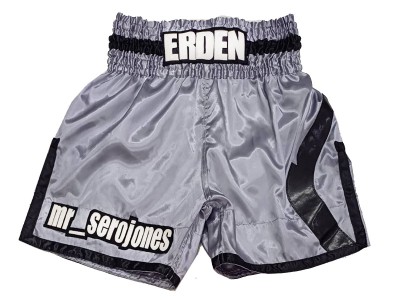 Pantaloncini boxe personalizzati : KNBXCUST-2049-Grigio