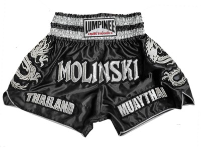 Pantaloncini Kick boxing personalizzati : KNSCUST-1251-Nero