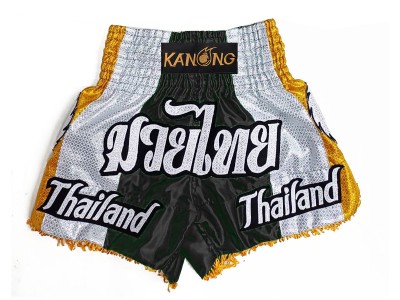 Pantaloncini Kick boxing personalizzati : KNSCUST-1252-Nero